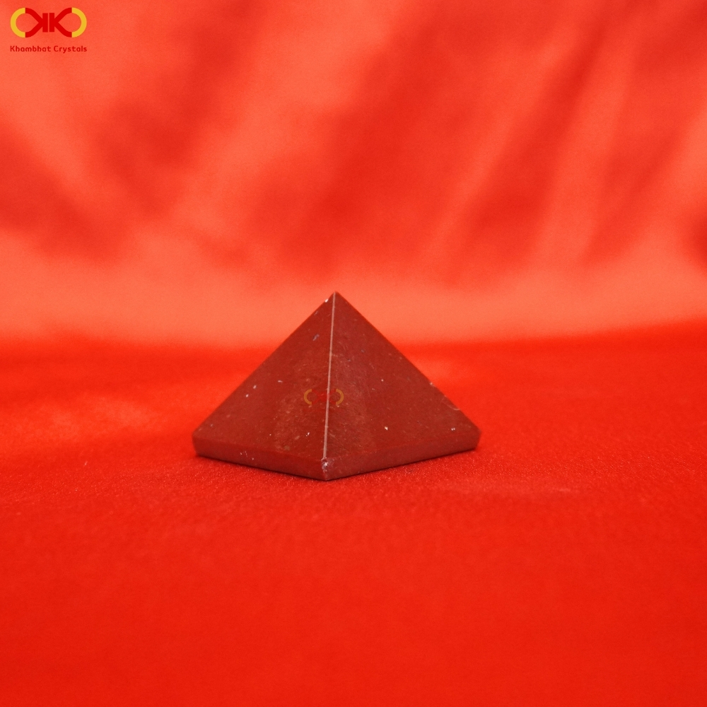 Red Jasper Pyramid(KG Pyramid) | Khambhat Crystals
