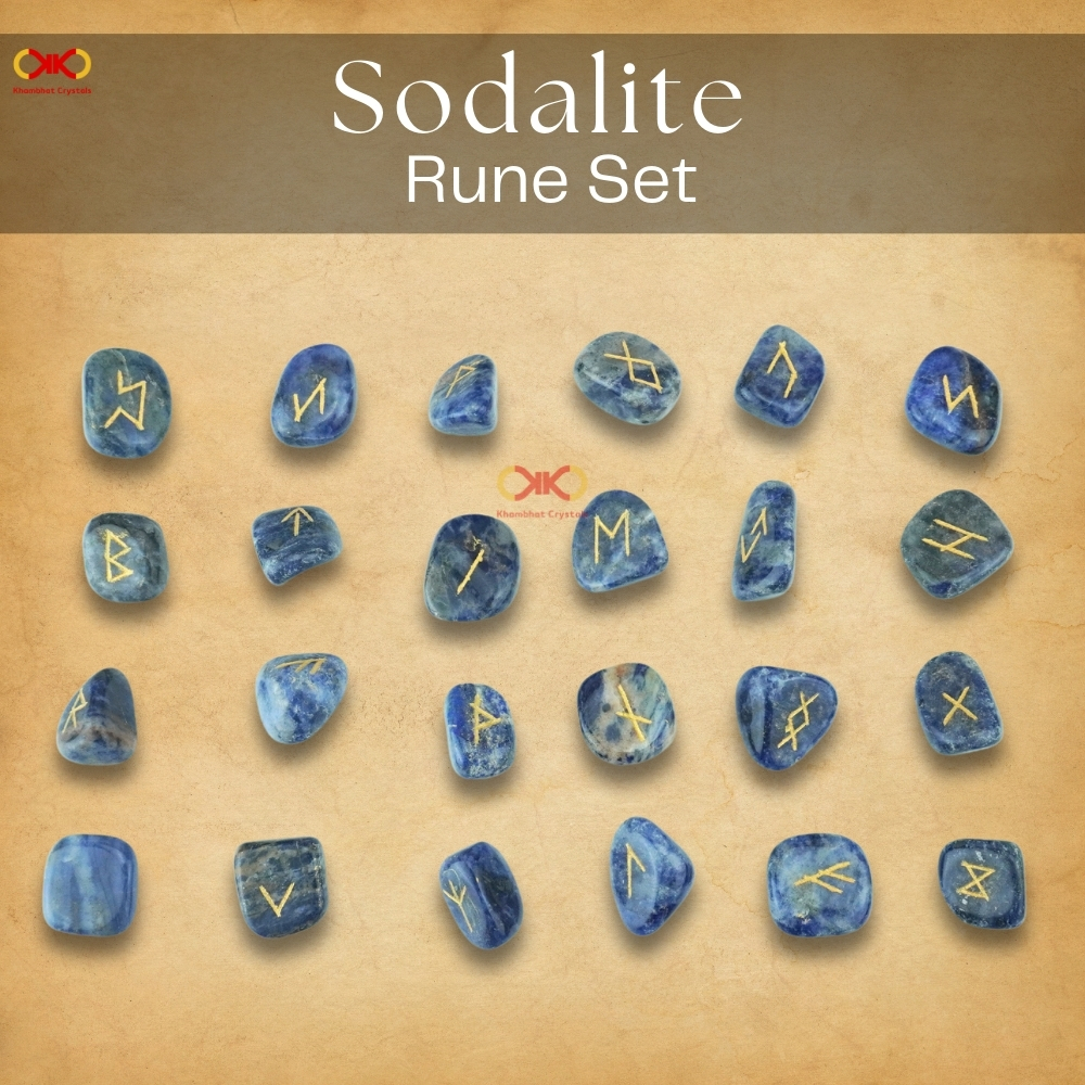 Sodalite Rune Set | Khambhat Crystals